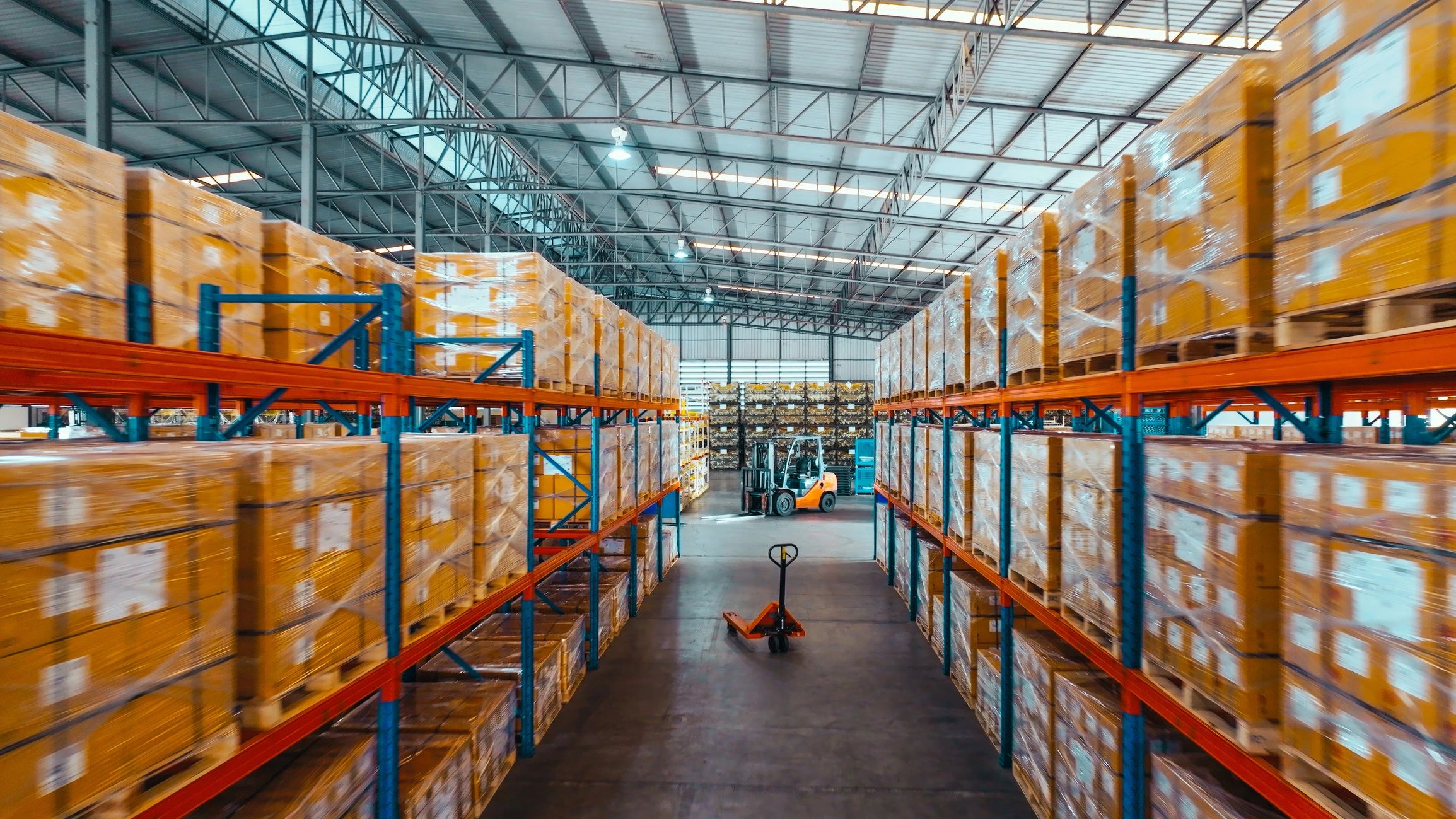 Warehouse operations scene